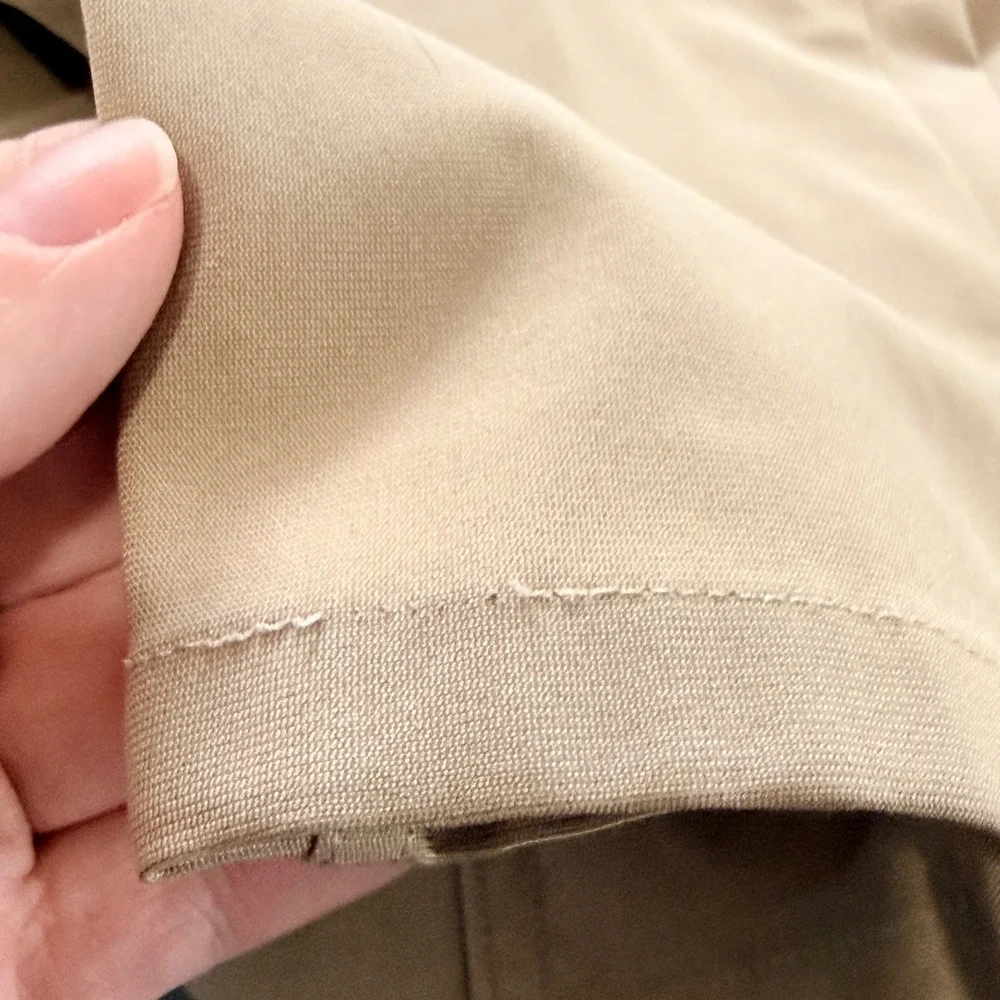 Lululemon Commission Pant Slim Mens sz 31 32x28 Tan Warpstreme Chino Preppy